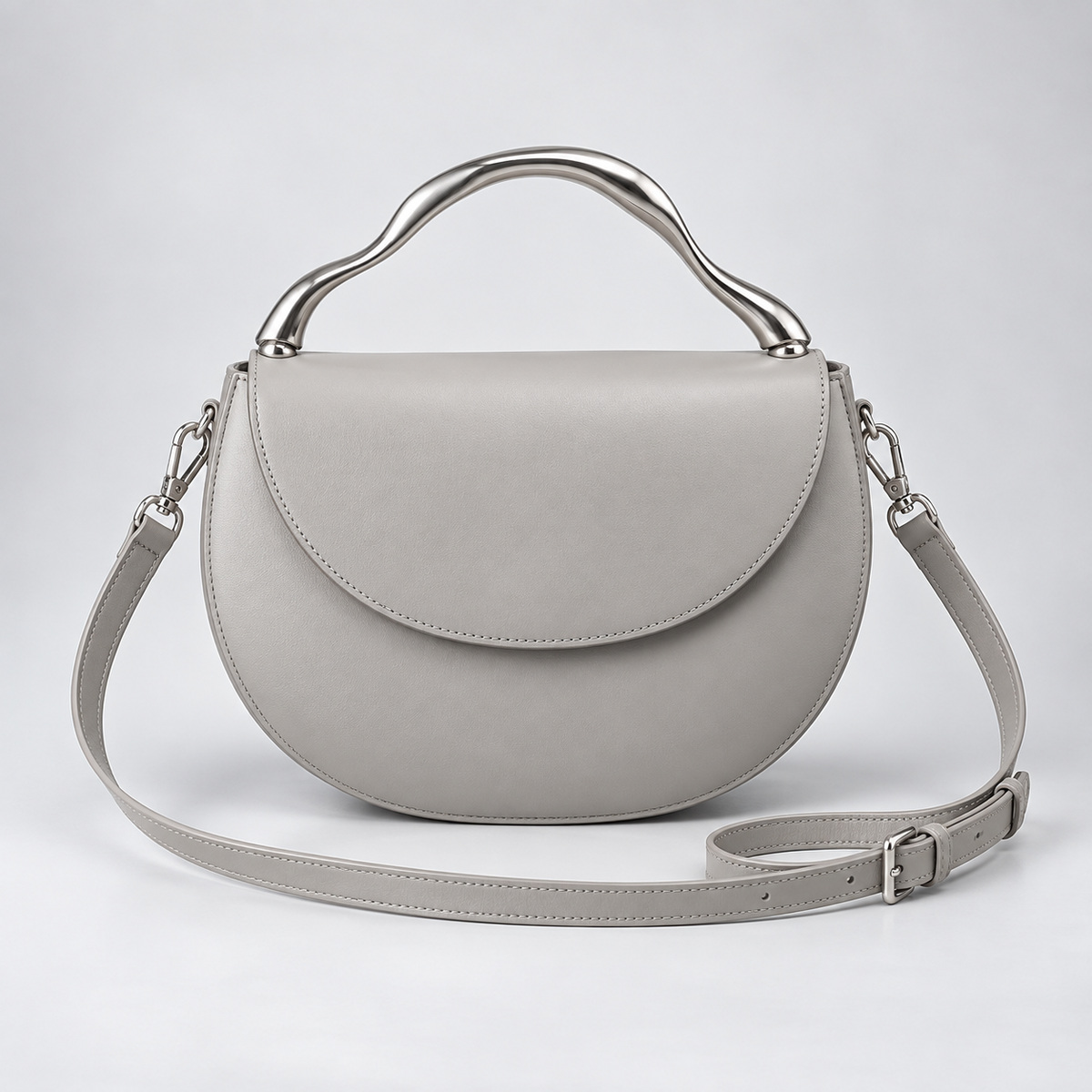 Novella Pearl Half-Moon Bag